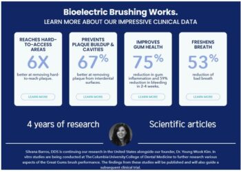 Bioelectric Toothbrush Offers New Approach with 6x Plaque Removal