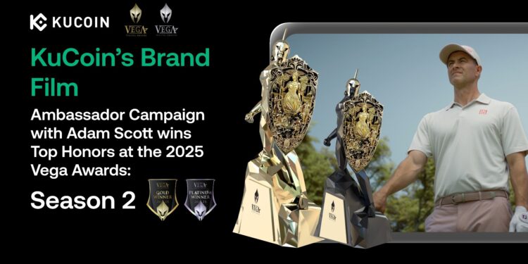 KuCoin and Casual Films Celebrate Top Honors for KuCoin Brand Film Featuring Adam Scott at the 2025 Vega Awards: Season 2