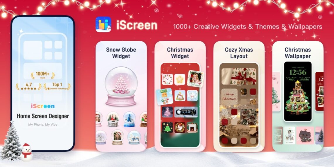 iScreen Widget Adds Customizable Snow Globe Widget in Christmas-Themed Update for iOS 26 and Android