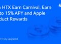 HTX Earn Fully Upgraded: Join HTX Earn Carnival, Earn Up to 15% APY and Apple Product Rewards