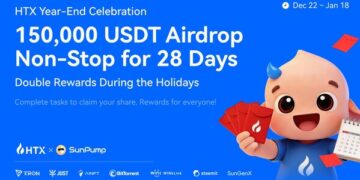 HTX Year-End Carnival Launches 200,000 USDT Airdrop Giveaway in Partnership with the TRON Ecosystem