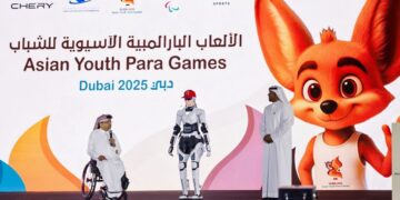 AiMOGA Robots Take the Stage at the 2025 Asian Youth Para Games Opening Ceremony–Marking the First Appearance of Chinese Robots in an International Para Sports Event