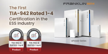 FranklinWH System Obtains World’s First TIA-942 Rated 1 to 4 Certification for Home Energy