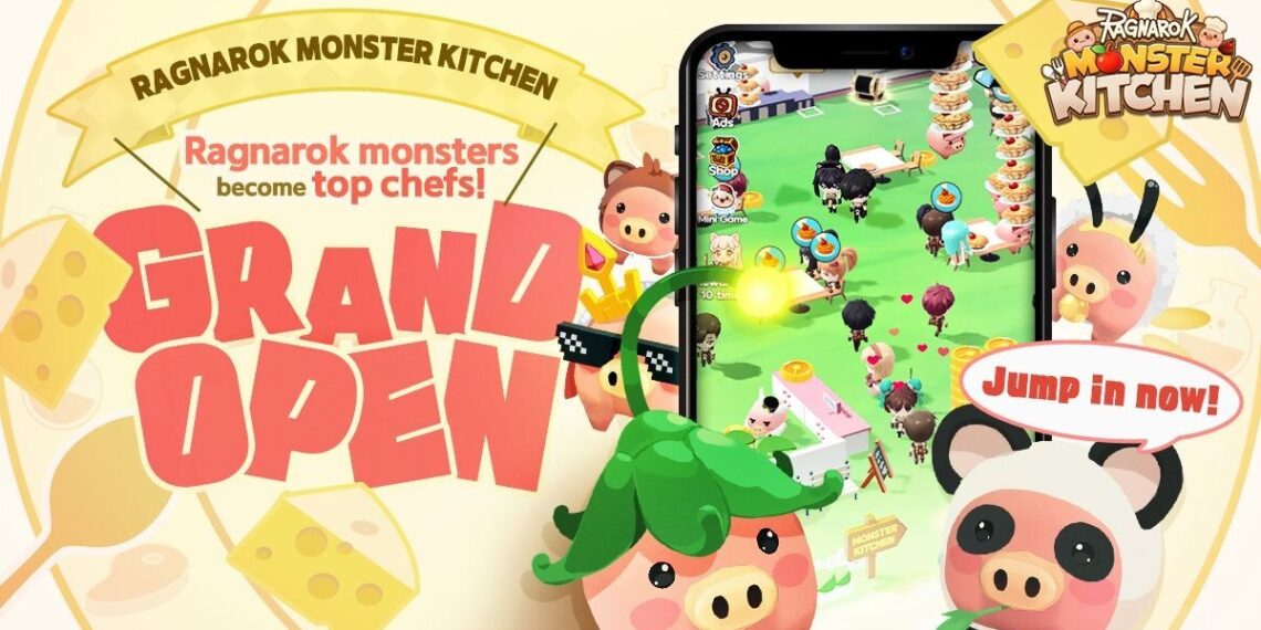 Gravity Launches Hybrid Casual Game ‘Ragnarok Monster Kitchen’ Worldwide!