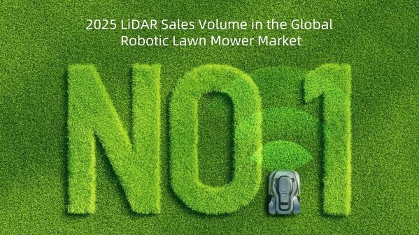 RoboSense Ranked No.1 in Global 3D LiDAR Sales Volume for Robotic Lawn Mowers