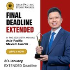 Final Entry Deadline in 2026 Asia-Pacific Stevie® Awards Extended to 30 January