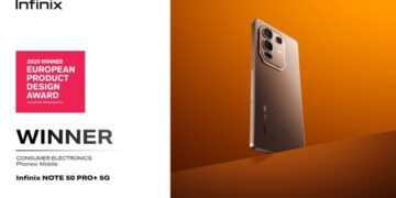 Infinix NOTE 50 Pro+, GT 30 Pro and HOT 60 Pro+ Win 2025 European Product Design Awards