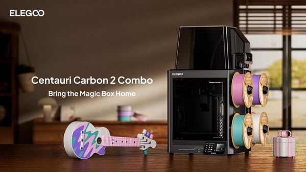 ELEGOO Launches Centauri Carbon 2 Combo, a Family-Friendly Multicolor 3D Printer