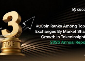 KuCoin Ranks Among Top Three Exchanges by Market Share Growth in TokenInsight’s 2025 Annual Report