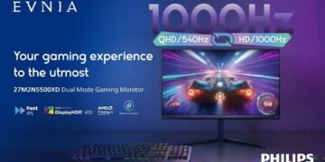 True 1000Hz Powerhouse: PHILIPS EVNIA Unleashes the World’s First 1000Hz Dual-Mode Gaming Monitor 27M2N5500XD