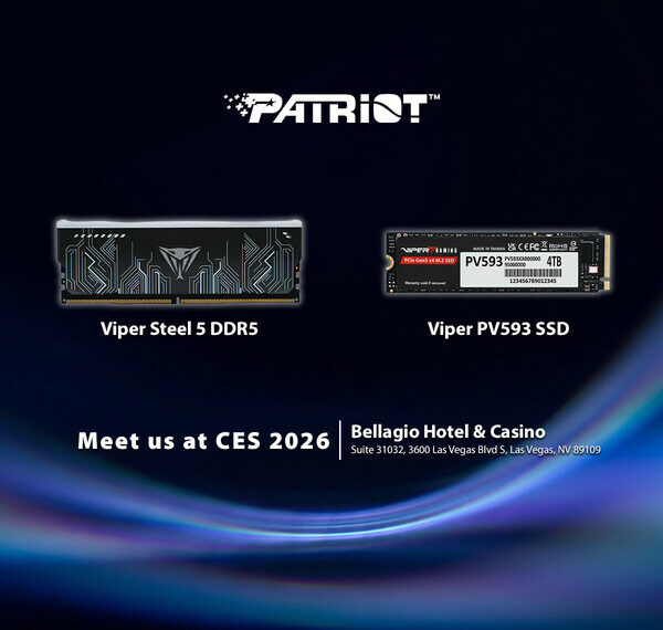 Patriot Memory Showcases Next-Generation Performance at CES 2026