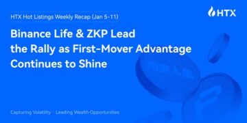 HTX Hot Listings Weekly Recap (Jan 5-11): Binance Life and ZKP Lead the Rally as First-Mover Advantage Continues to Shine