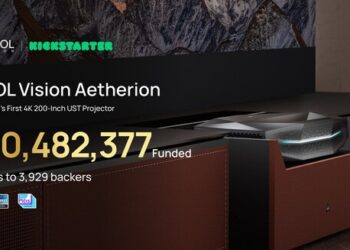 AWOL Vision’s 4K Triple Laser Projector Aetherion Series “Breaks the Box Office” on Kickstarter, Surpassing $10M in 12 Hours in Record-Setting Debut