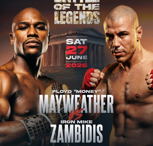 Floyd Mayweather Faces Greek Icon ‘Iron’ Mike Zambidis in Athens at BATTLE of the LEGENDS