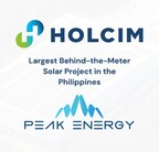 Holcim and Peak Energy Sign Largest Behind-the-Meter Solar Project in the Philippines