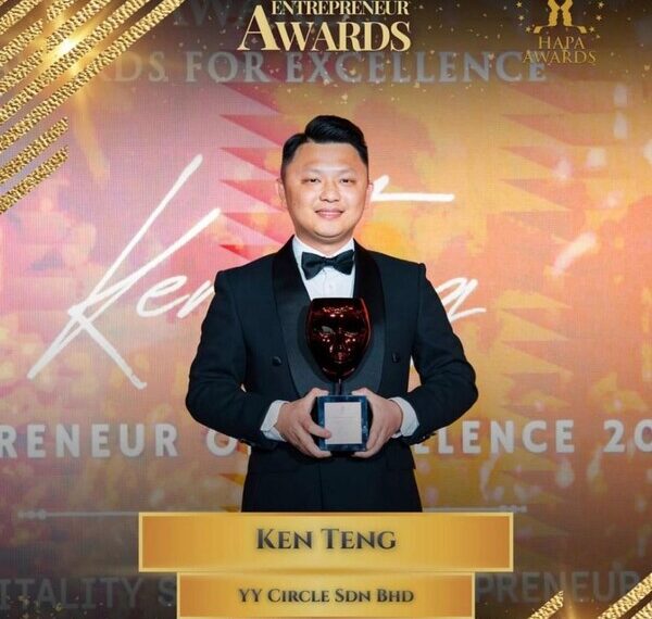 YY Group’s Director of Southeast Asia Ken Teng Receives HAPA Hospitality Service Entrepreneur Award