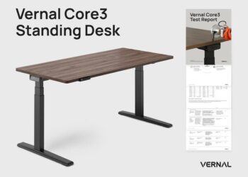 “See the Stability”: Vernal Launches Core3 Standing Desk with Public “Test Report” Performance Data