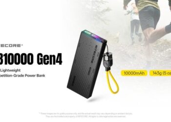 NITECORE Sets a New Standard for Ultralight Power: the New 143g, IPX7-Rated NB10000 Gen4