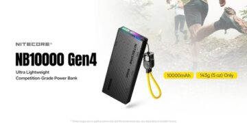 NITECORE Sets a New Standard for Ultralight Power: the New 143g, IPX7-Rated NB10000 Gen4