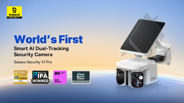 Baseus Security Brings Kickstarter Success X1 Pro Smart AI Dual-Tracking Security Camera to Amazon