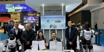 AGIBOT signs strategic cooperation agreement with Singtel Enterprise