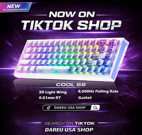 Gaming Peripheral Brand DAREU Launches U.S. TikTok Shop for 20th Anniversary