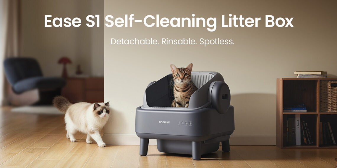 Oneisall Launches Ease S1, a Smart Litter Box Built to Solve the Hidden Cleaning Problems of Automation