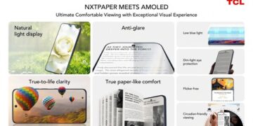 TCL Unveils Next-Generation NXTPAPER Technology on AMOLED, Redefining Visual Comfort and Mobile Display Excellence