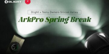 Olight and Tesla Owners of Silicon Valley Spotlight the ArkPro for Spring Break Travel Safety