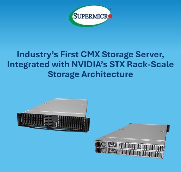 Supermicro Among First to Unveil NVIDIA BlueField-4 STX Storage Server to Improve AI Inference Performance