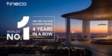 TINECO RECOGNIZED BY EUROMONITOR INTERNATIONAL AS WORLD’S NO.1 HOUSEHOLD WET & DRY VACUUM CLEANER BRAND FOR FOURTH CONSECUTIVE YEAR