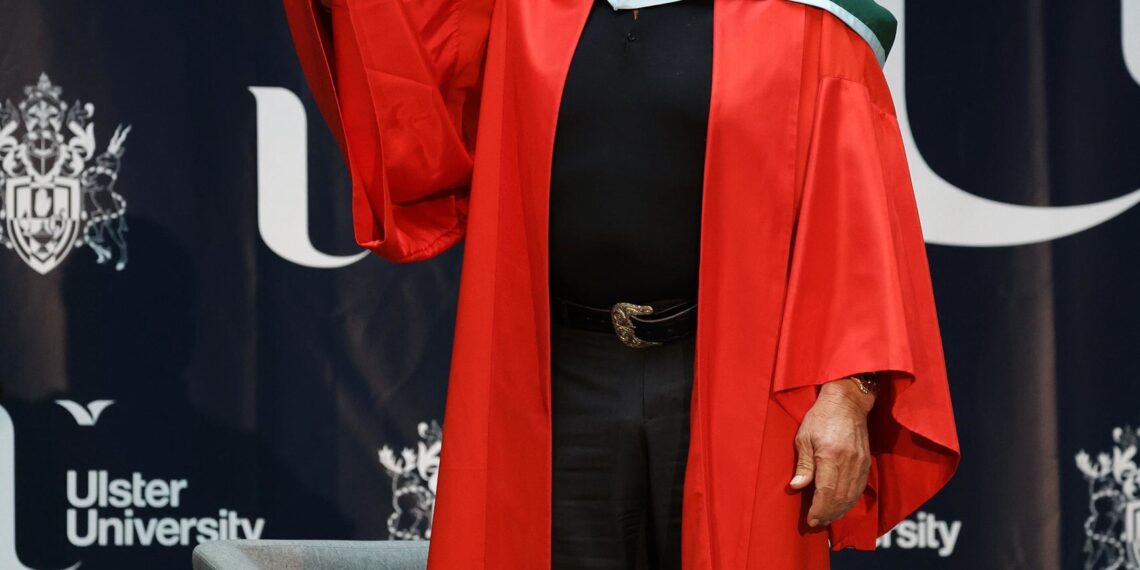 Arnold Schwarzenegger receives Honorary Doctorate from Ulster University