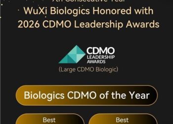 WuXi Biologics Honored with CDMO Leadership Awards for Ninth Consecutive Year