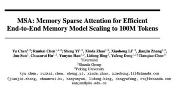 Breaking the 100M Token Limit: EverMind’s MSA Architecture Achieves Efficient End-to-End Long-Term Memory for LLMs