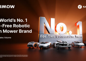Segway Navimow sets the industry standard as the World’s No. 1 brand in wire-free robotic lawn mower retail volume sales for two consecutive years