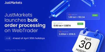JUSTMARKETS LAUNCHES BULK ORDER PROCESSING ON WEBTRADER AHEAD OF APRIL 30TH HOLIDAYS