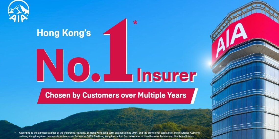 AIA Hong Kong leads the industry as No.1 Insurer of Choice in Hong Kong for 12 consecutive years