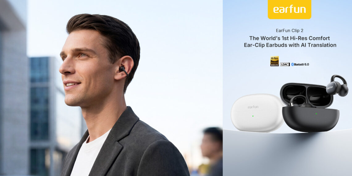 EarFun Ushers in a New Era of Wireless Audio with Launch of First Hi-Res AI-Powered Clip 2 Earbuds
