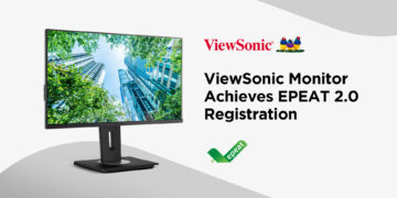 ViewSonic Monitor Achieves EPEAT 2.0 Registration, Marking Early Adoption of Updated Sustainability Criteria