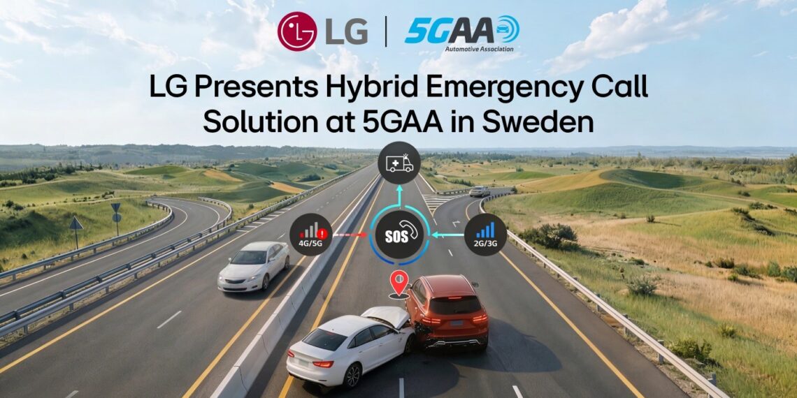 LG ELECTRONICS PRESENTS HYBRID EMERGENCY CALL SOLUTION AT 5GAA IN SWEDEN