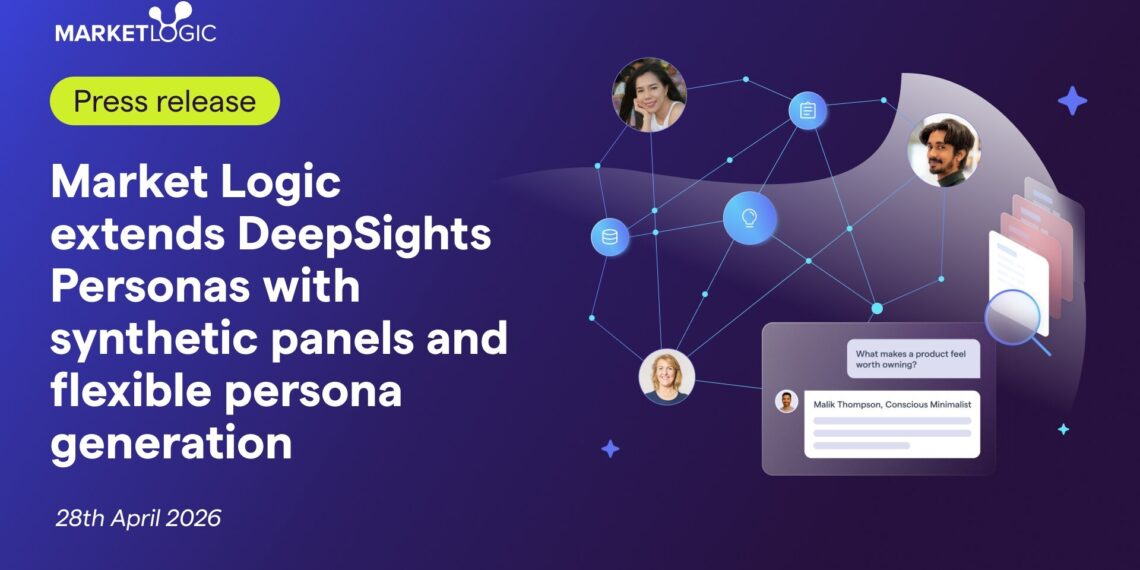 Market Logic extends DeepSights Personas with synthetic panels and flexible persona generation to redefine audience research at scale