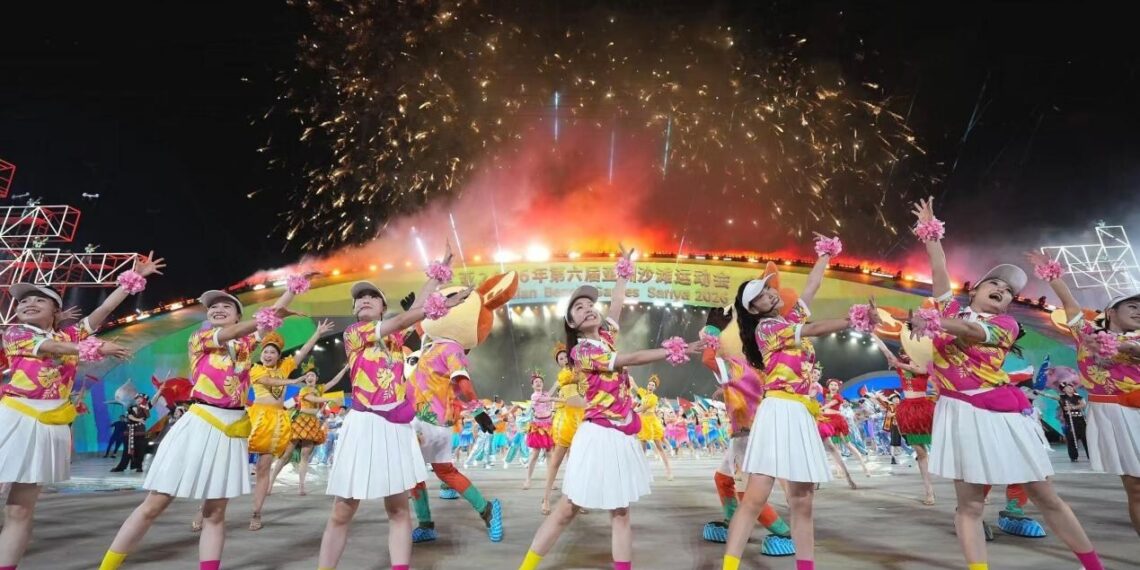 The 6th Asian Beach Games opens in Sanya