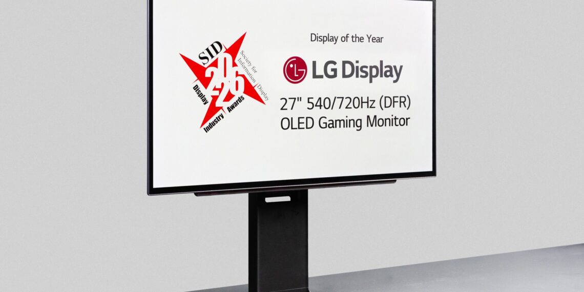 LG Display’s 27-inch DFR Gaming OLED panel wins SID’s ‘Display of the Year’