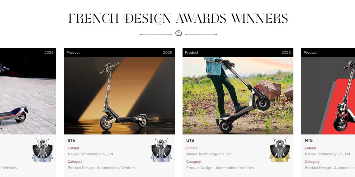 NAVEE Recognized with Four Wins at 2026 French Design Awards