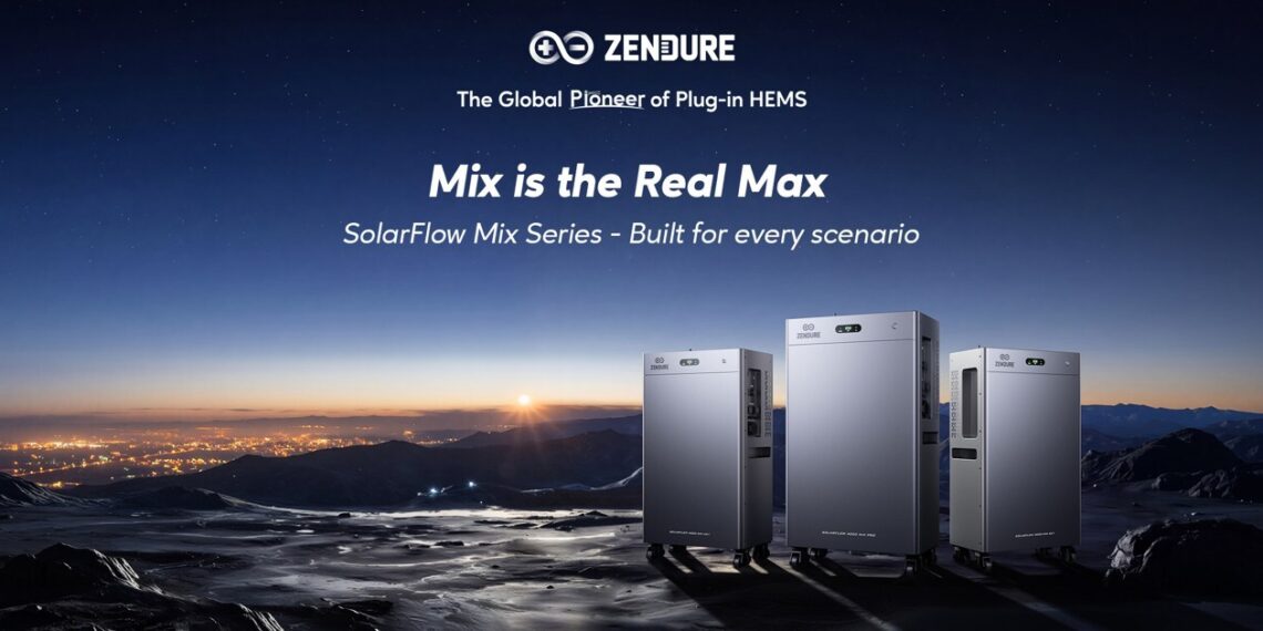 Zendure Debuts SolarFlow Mix Series Across Europe — Three Home Storage Systems, One Platform, Up to 91% Off the Bill