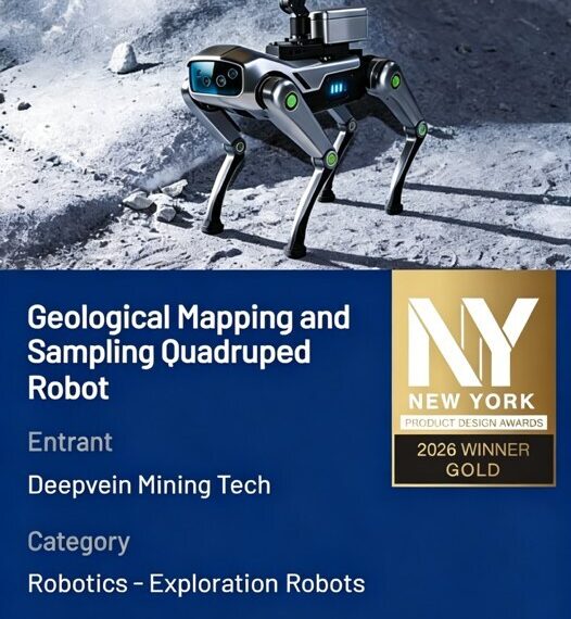 Deepvein Mining Tech Wins NY Product Design Gold for Exploration Robotics