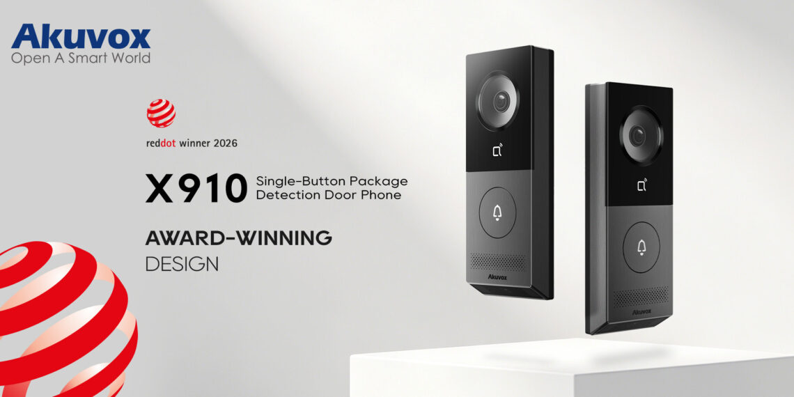 Akuvox X910 Claims Red Dot Award 2026: the World’s First AI-powered Parcel Detection Smart Intercom Revolutionizes Luxury Home Access