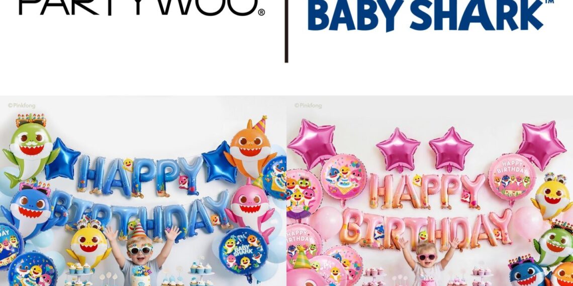 PartyWoo Launches Officially Licensed Baby Shark™ All-in-One Balloon Collection for the U.S. Celebration Market