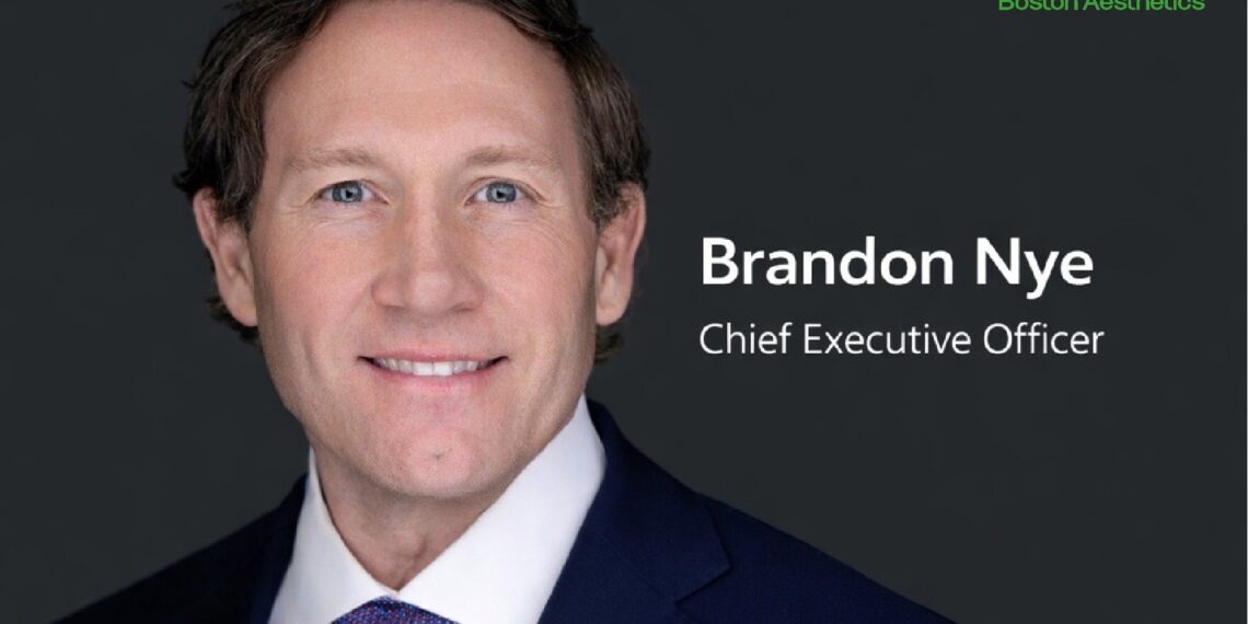 Boston Aesthetics Appoints Brandon Nye as Chief Executive Officer to Drive Next Phase of Commercial Growth