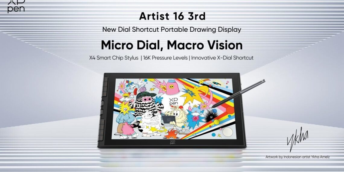 XPPen Launches Artist 16 3rd with the All-New X-Dial Shortcut and Upgraded X4 Smart Chip Stylus